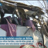 Accidente de un autobus escolar en Xàtiva. Todos los heridos fuera de peligro